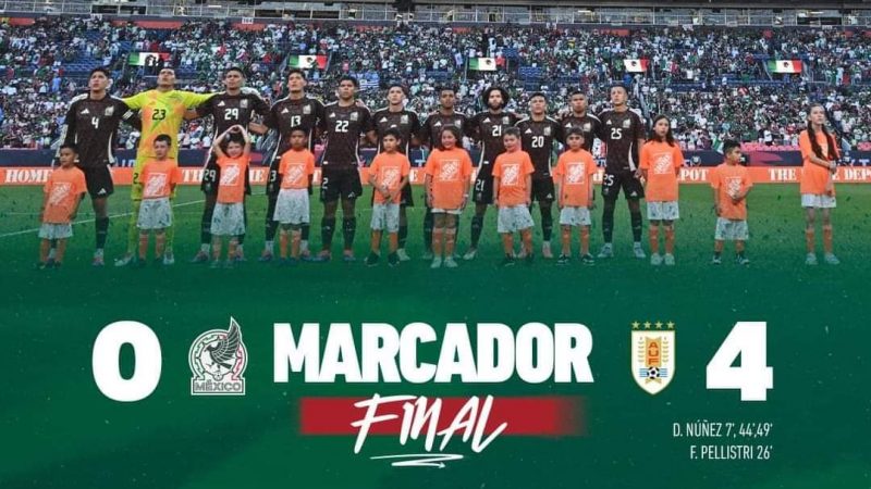 México Sufre Derrota por Goleada Ante Uruguay en Partido Amistoso Previo a la Copa América
