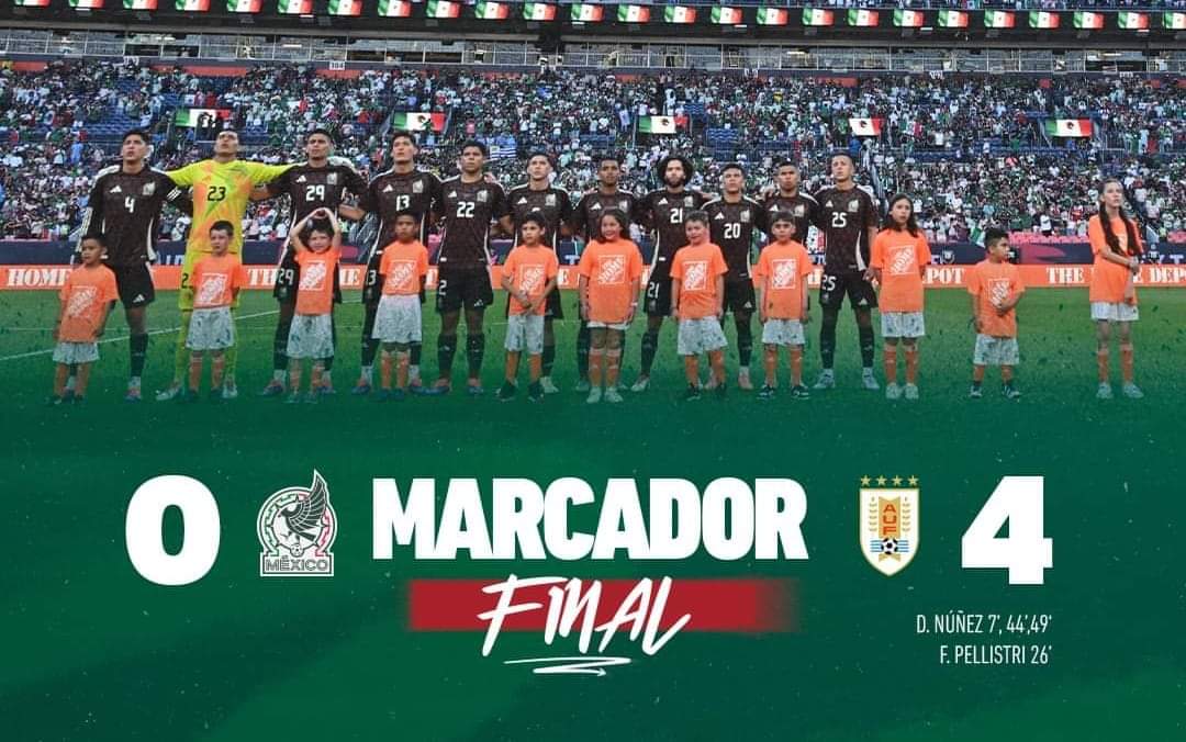 México Sufre Derrota por Goleada Ante Uruguay en Partido Amistoso Previo a la Copa América