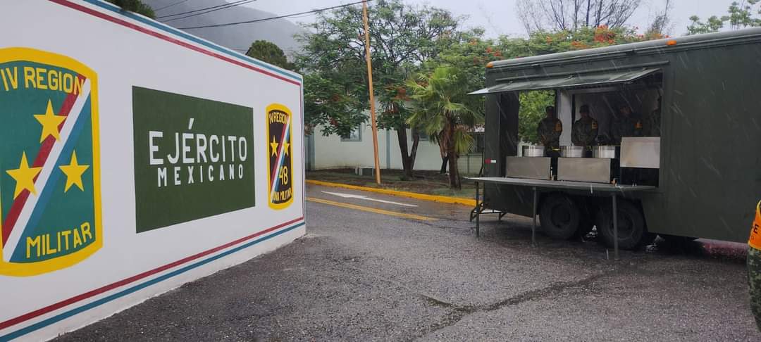 Zona Militar Refuerza Apoyo con Cocina Comunitaria Móvil en Ciudad Victoria