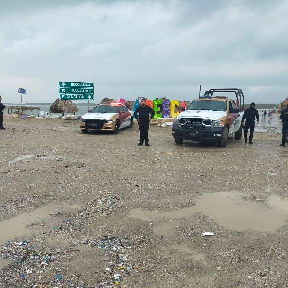 Guardia Estatal Supervisa Daños en las Costas de Tamaulipas Tras Tormenta “Alberto”