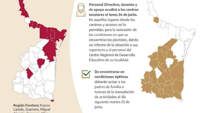 Reinicio a Clases en Tamaulipas por Pronóstico de Lluvias