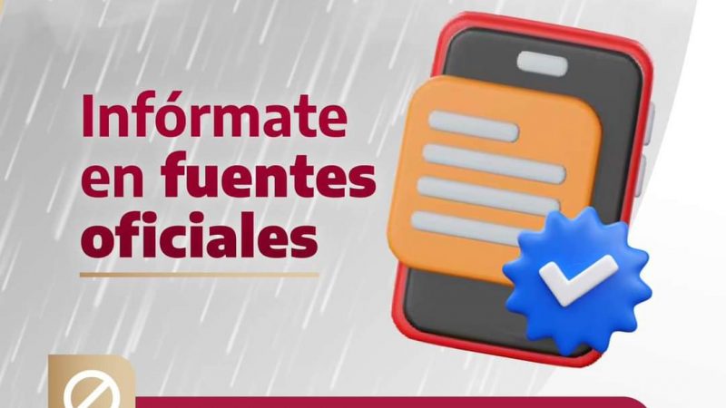 Gobierno de Tamaulipas insta a la ciudadanía a seguir solo información oficial en situaciones de emergencia