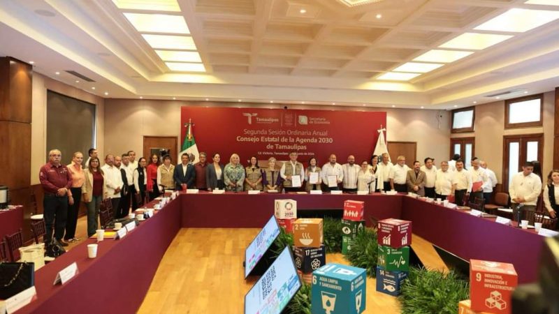 Gobernador de Tamaulipas preside la segunda Sesión Ordinaria del Consejo Estatal de la Agenda 2030 para el Desarrollo Sostenible