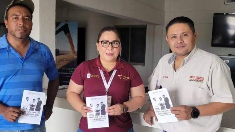 Supervisa Secretaría del Trabajo el cumplimiento del pago de utilidades en Tamaulipas para el ejercicio fiscal 2023