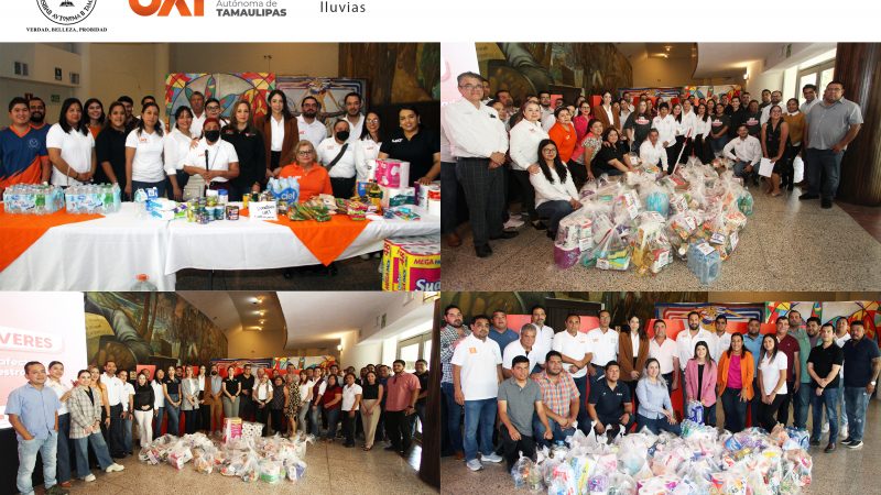 Realiza la UAT colecta de víveres para damnificados por lluvias