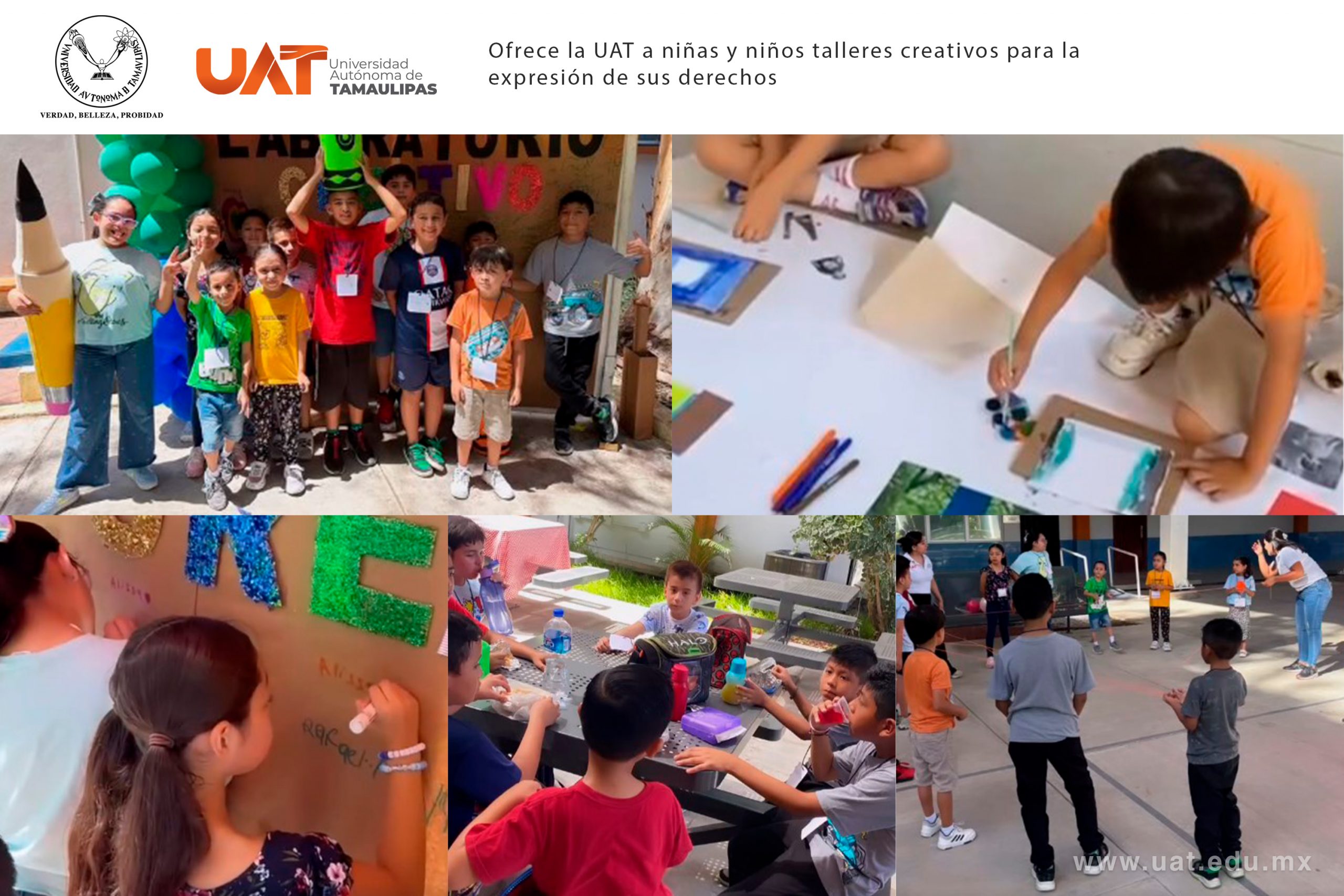Promueve UAT los derechos en la infancia mediante laboratorio creativo