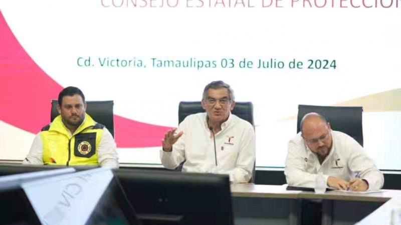 Américo Villarreal Ordena Medidas de Seguridad Ante la Amenaza del Huracán Beryl