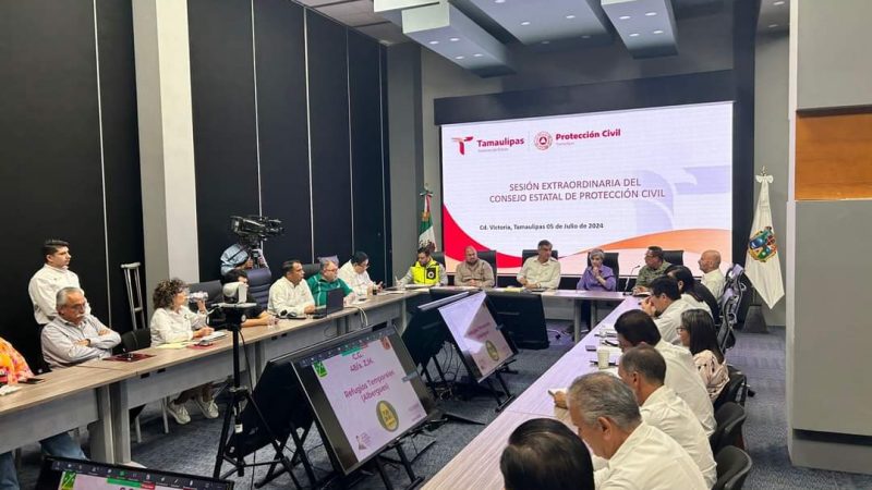 Gobierno de Tamaulipas Mantiene Alerta Amarilla por Tormenta Beryl