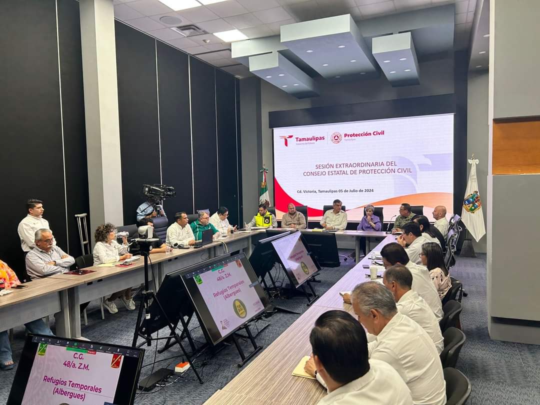 Gobierno de Tamaulipas Mantiene Alerta Amarilla por Tormenta Beryl