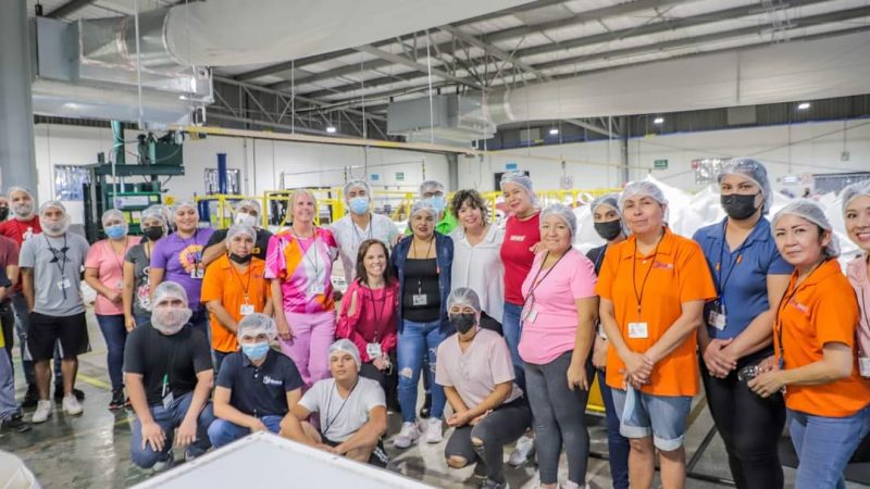 Instalan nuevo Punto Rosa en colaboración con el sector privado para proteger a mujeres en Tamaulipas
