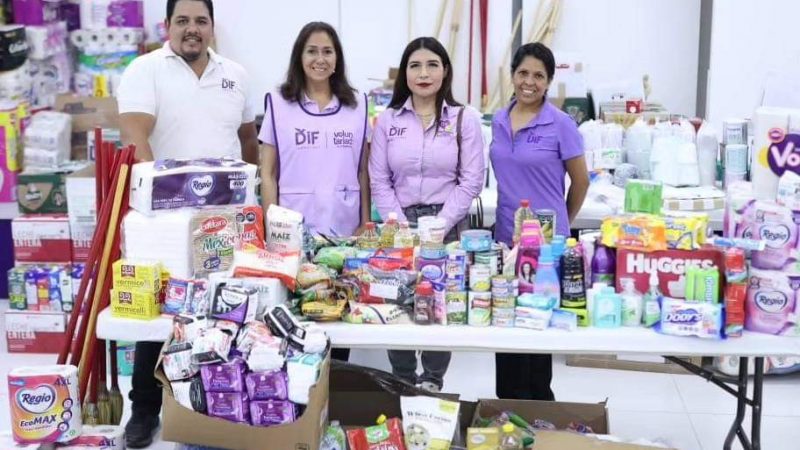 DIF Tamaulipas Lidera Esfuerzo Humanitario con Más de 28 Toneladas de Apoyo a Damnificados por las Lluvias