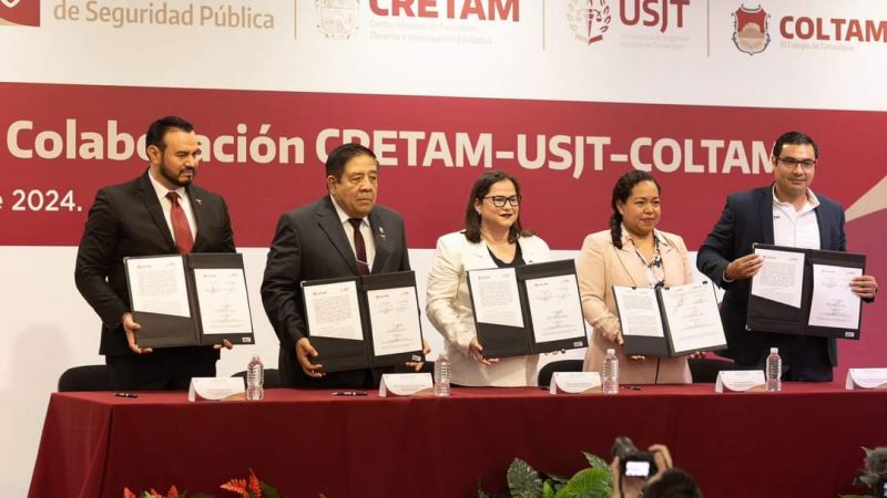 Firman Convenios para Fortalecer la Educación y la Seguridad en Tamaulipas