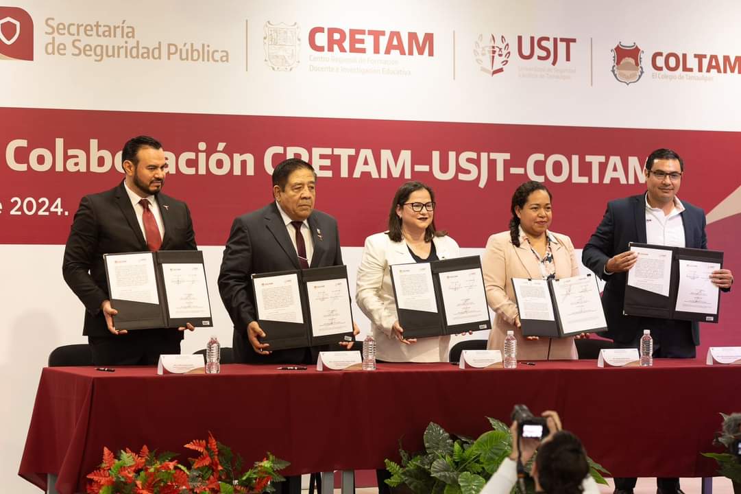 Firman Convenios para Fortalecer la Educación y la Seguridad en Tamaulipas