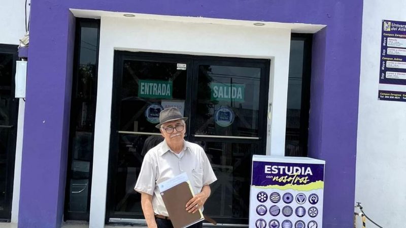 A sus 73 años, abuelito se inscribe en la universidad para estudiar Ingeniería Industrial
