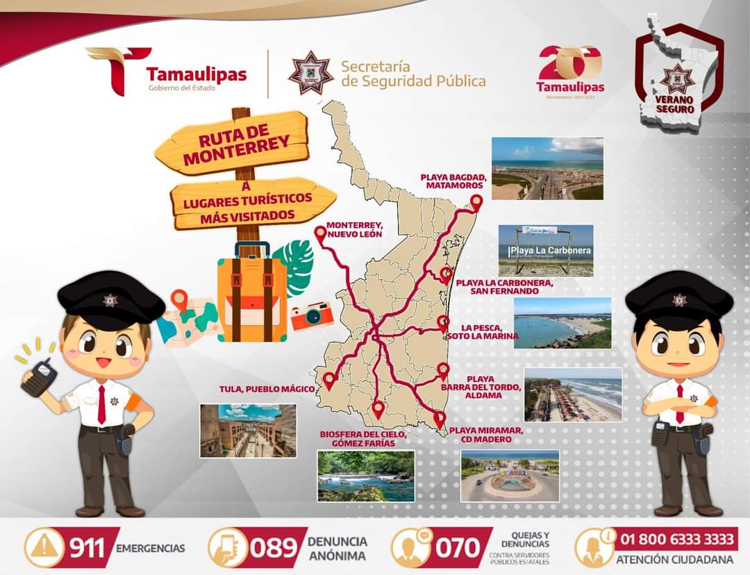 SSPT Implementa Operativo «Verano Seguro 2024» en Rutas Turísticas