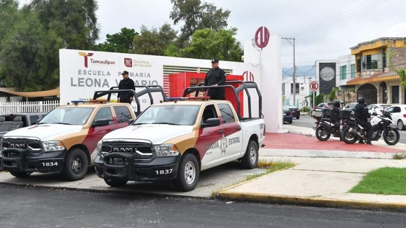 Implementan Operativo “Escuela Segura” en Tamaulipas Durante el Periodo Vacacional
