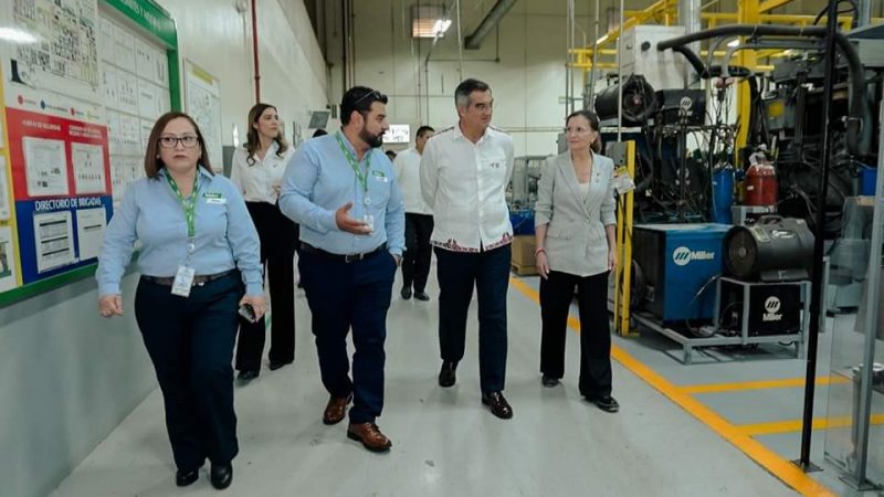 Gobernador Américo Villarreal y NIDEC refuerzan el desarrollo industrial de Tamaulipas
