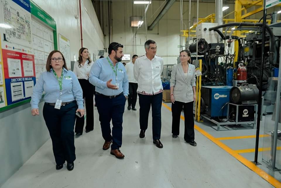 Gobernador Américo Villarreal y NIDEC refuerzan el desarrollo industrial de Tamaulipas