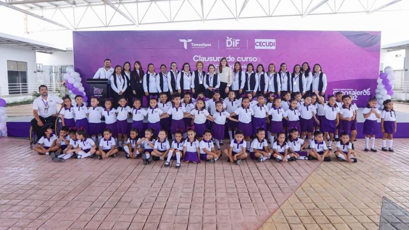 Cerca de 3 Mil Alumnos de Preescolar se Gradúan de CECUDI y CAIC del DIF Tamaulipas