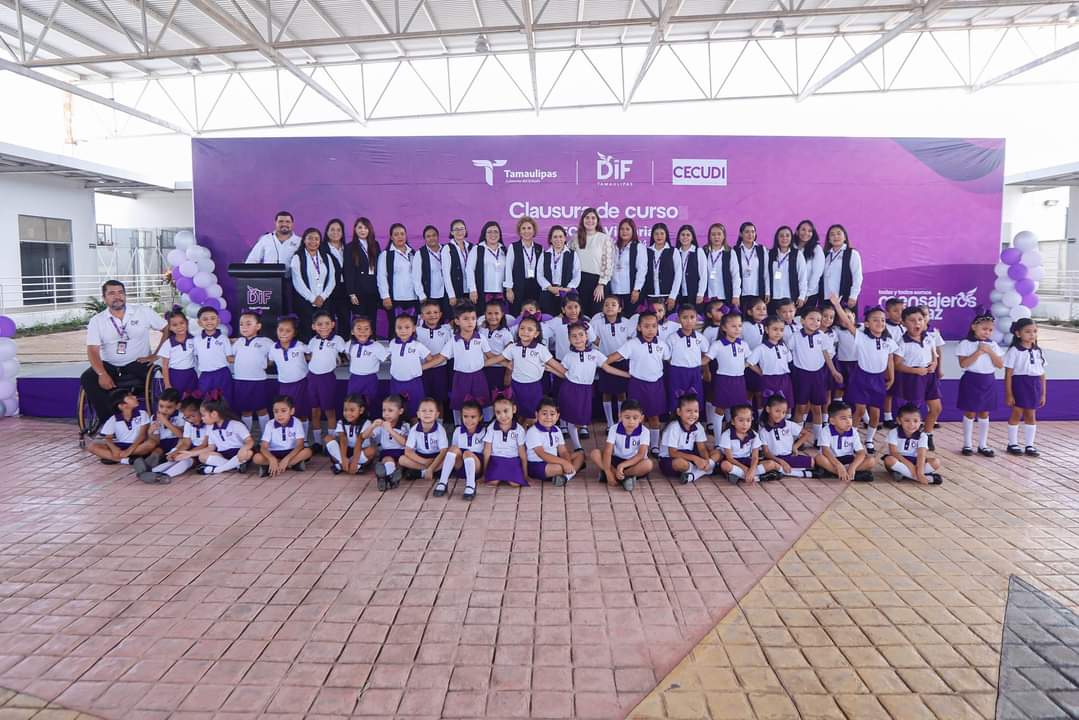 Cerca de 3 Mil Alumnos de Preescolar se Gradúan de CECUDI y CAIC del DIF Tamaulipas