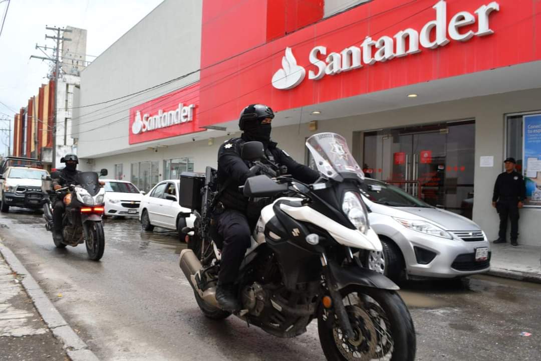 Guardia Estatal Refuerza Seguridad en Bancos y Zonas Peatonales Durante Vacaciones de Verano
