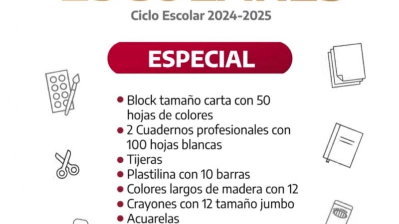 Gobierno de Tamaulipas Distribuirá Útiles Escolares para Educación Especial en el Ciclo 2024-2025