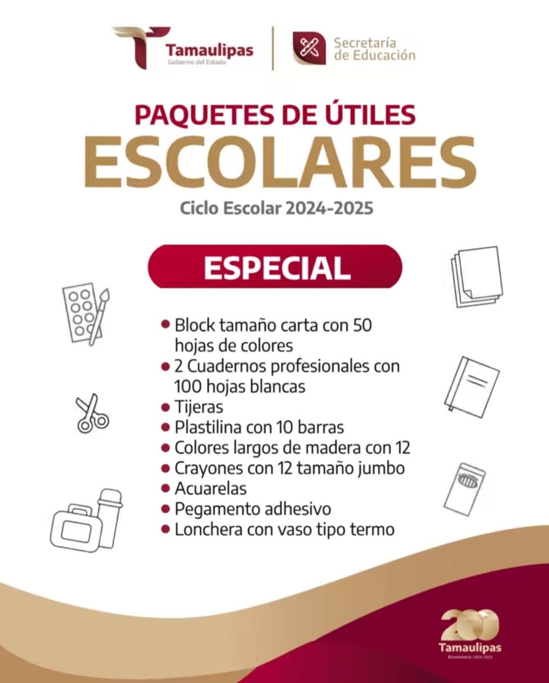 Gobierno de Tamaulipas Distribuirá Útiles Escolares para Educación Especial en el Ciclo 2024-2025