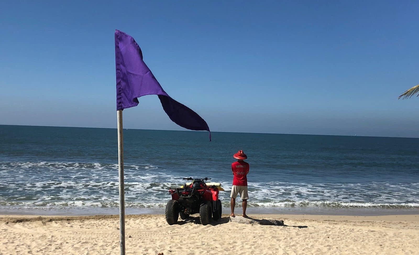 ¿Qué significa la bandera morada en playa y por qué se aplica en Tamaulipas?