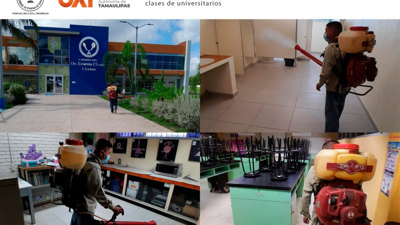 Procura la UAT espacios sanitizados para el retorno a clases de universitarios