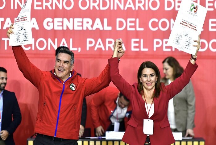 Alejandro Moreno y Carolina Viggiano Reelectos en el PRI con Amplia Mayoría