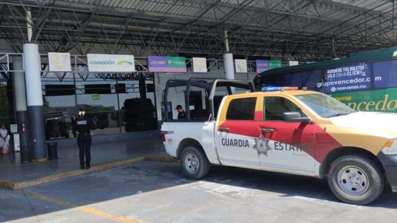 Refuerzan Vigilancia en Centrales de Autobuses Durante el Periodo Vacacional