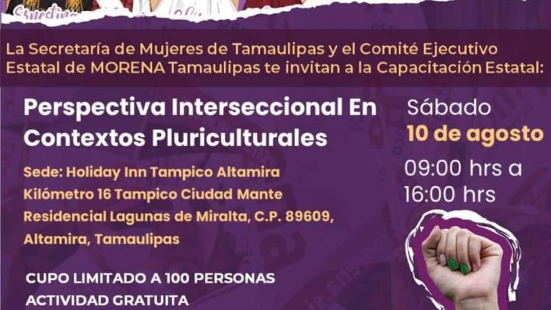 Morena Tamaulipas Anuncia Curso sobre Perspectiva Internacional en Contextos Pluriculturales