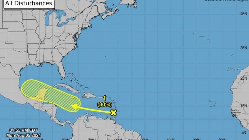Monitoreo de Onda Tropical en el Mar Caribe: Posible Desarrollo en el Golfo de México
