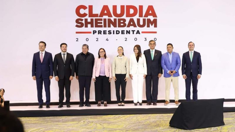 Gobernador Américo Villarreal presenta proyectos estratégicos a Claudia Sheinbaum en Ciudad de México