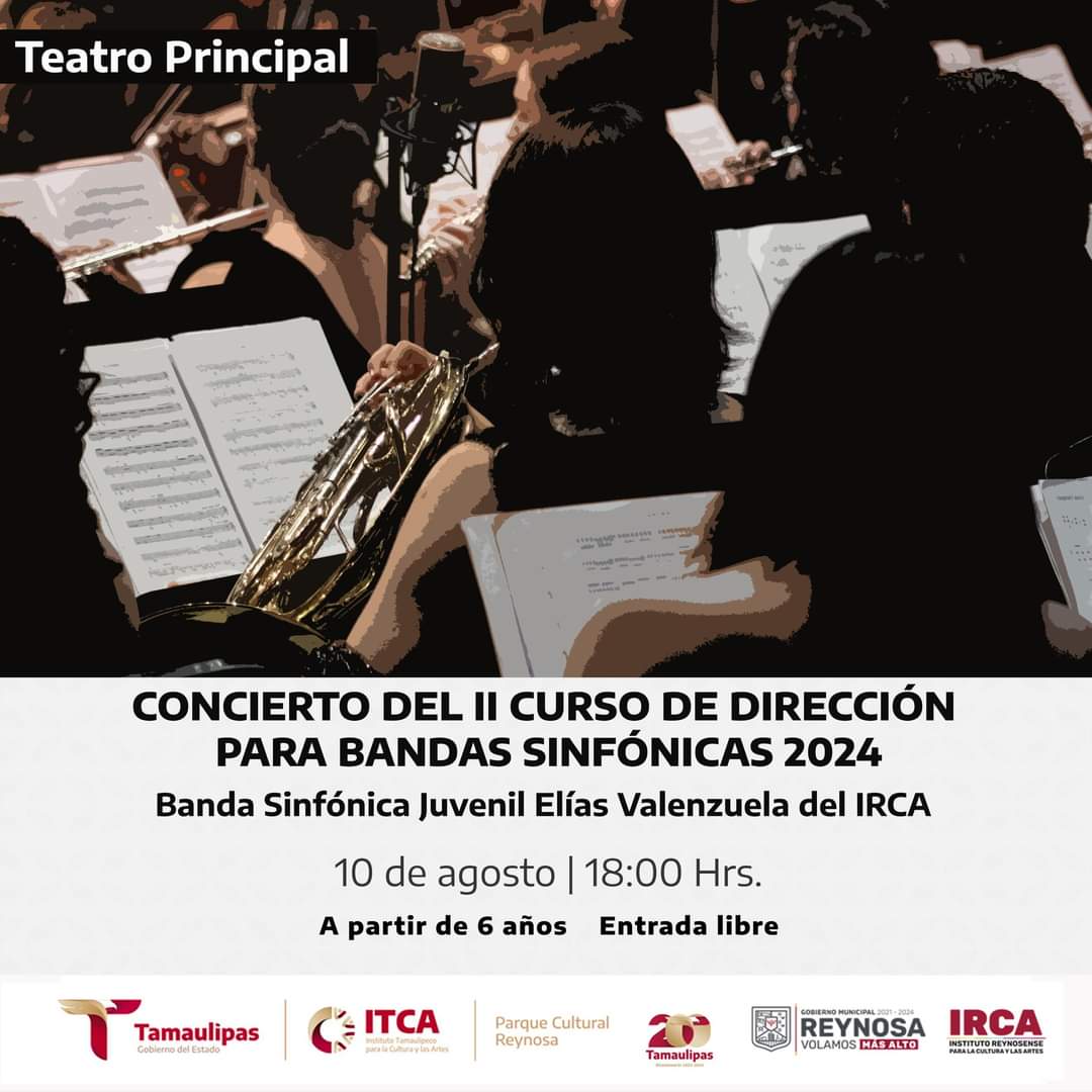 Concierto de la Orquesta Sinfónica Juvenil “Elías Valenzuela” en el Parque Cultural Reynosa