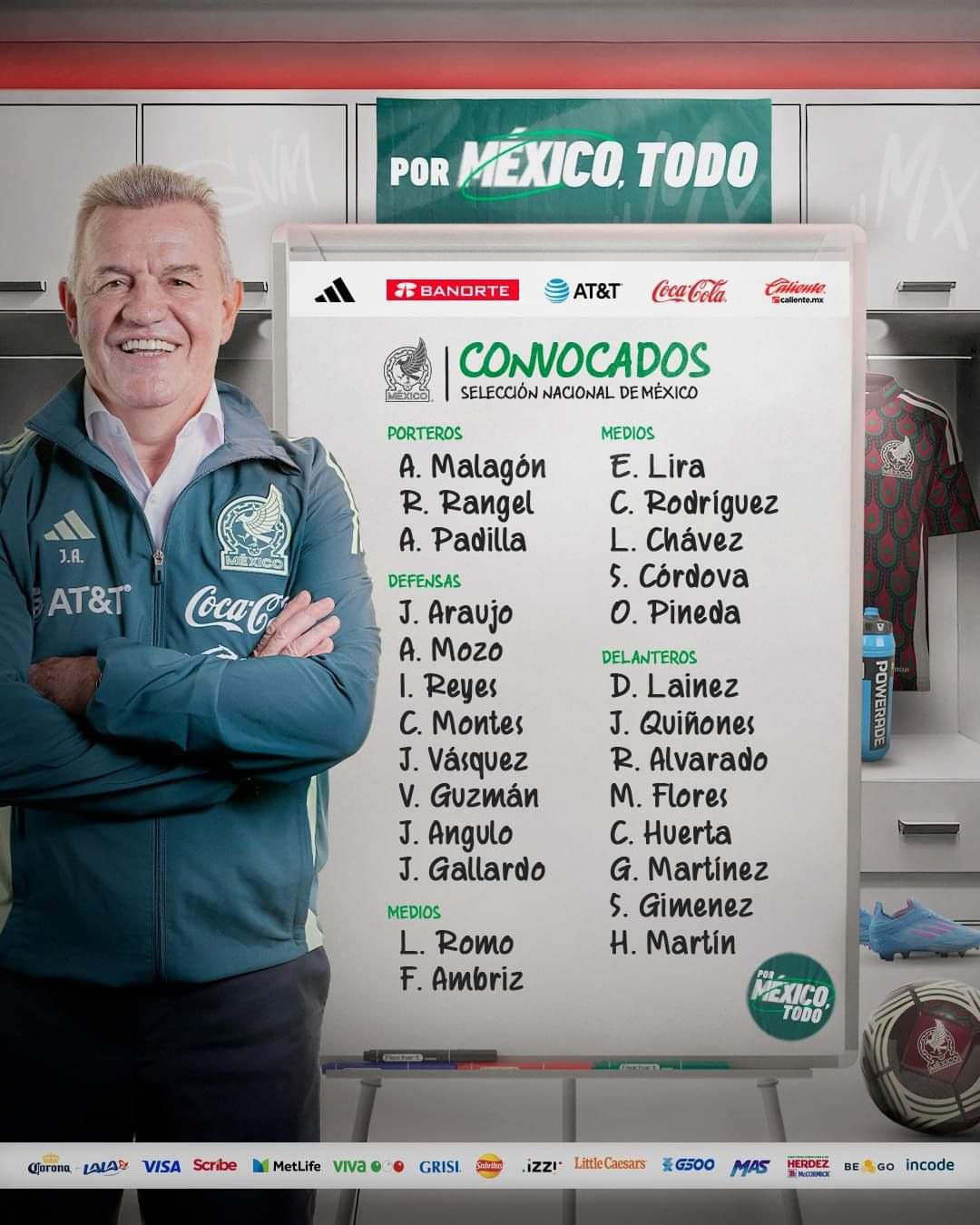 Javier Aguirre Presenta su Primera Convocatoria con el Tri: Preparación para la Copa del Mundo 2026