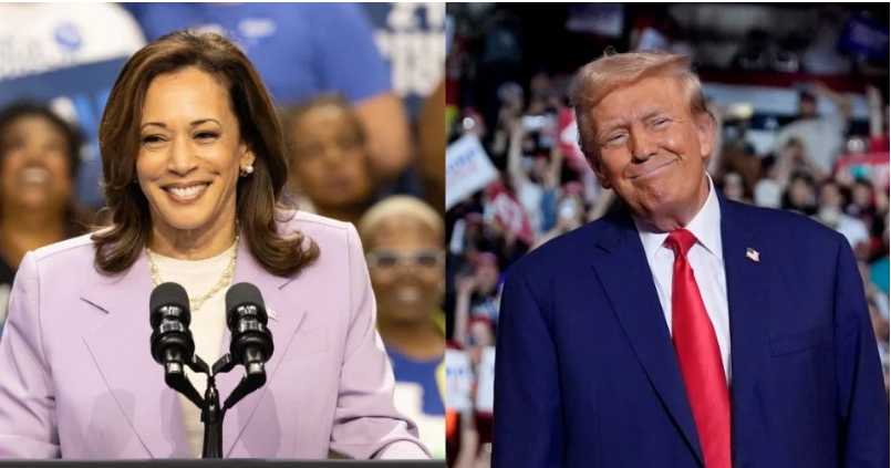 Kamala Harris supera ligeramente a Trump en encuestas tras la Convención Demócrata