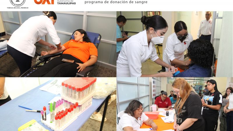 Activa la UAT la participación de universitarios en su programa de donación de sangre