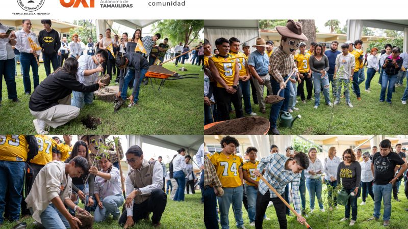 Promueve la UAT la creación de espacios verdes en el Centro Universitario Victoria