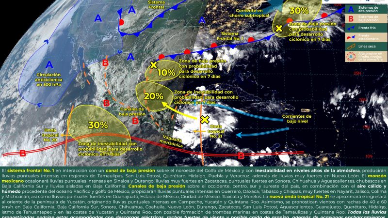 Pronóstico del tiempo para Tamaulipas 6 Septiembre 2004