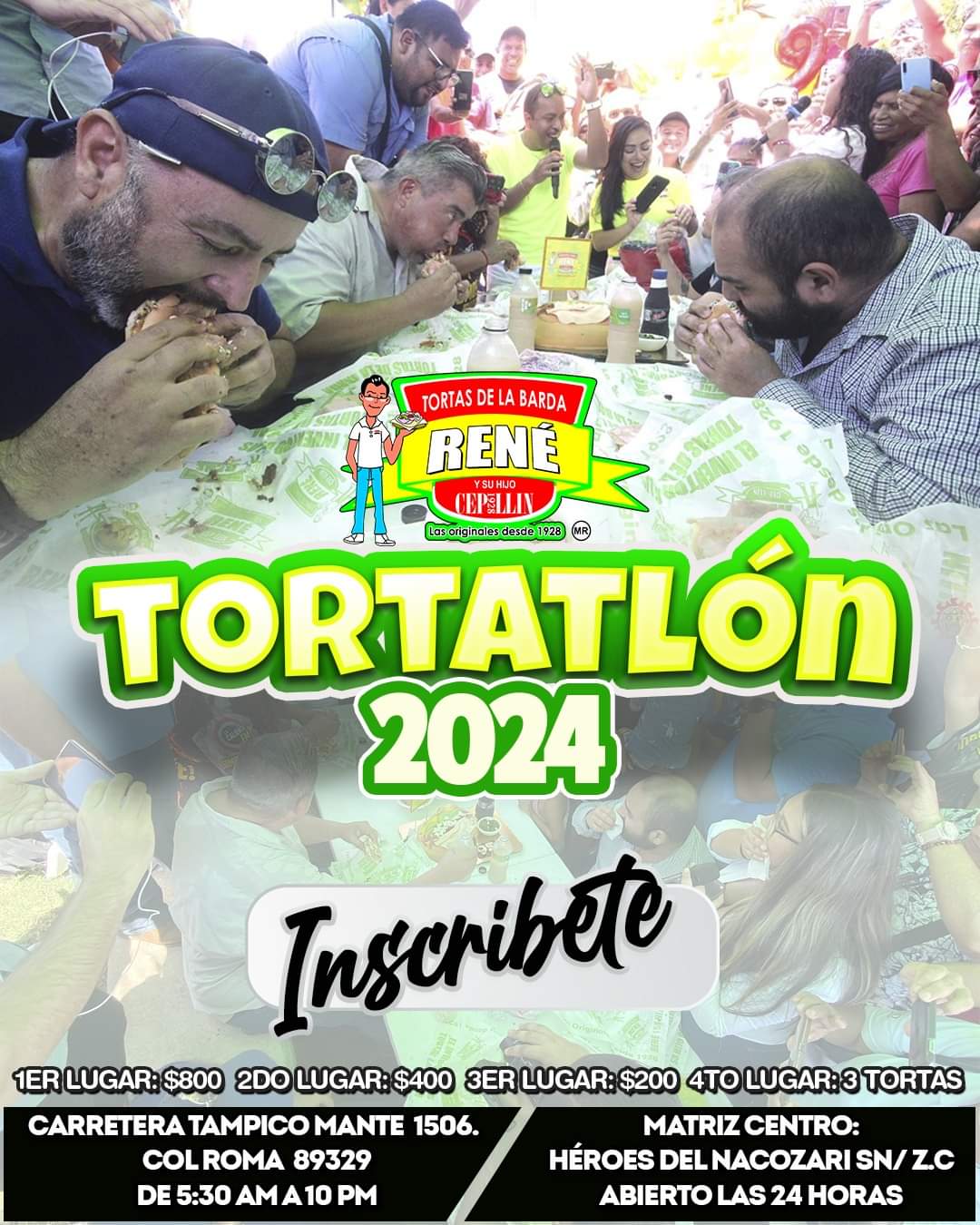 Tampico celebra el Día de la Torta de la Barda con el Tortatlón 2024