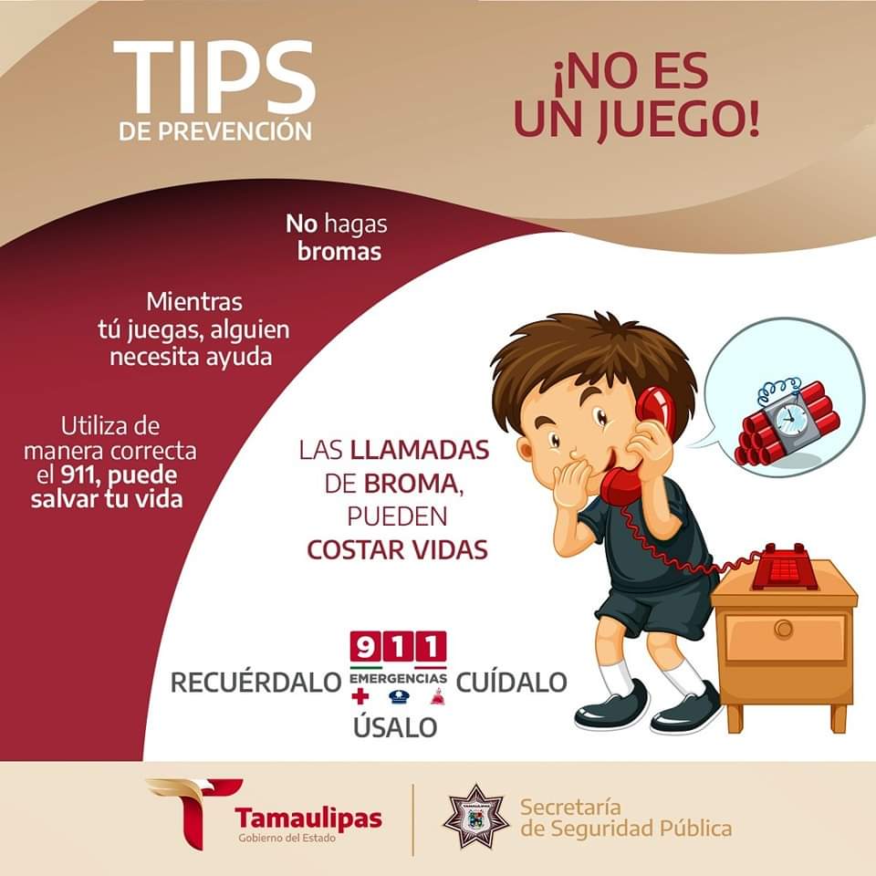 Seguridad Pública de Tamaulipas Advierte: Evitar Llamadas de Broma al 911