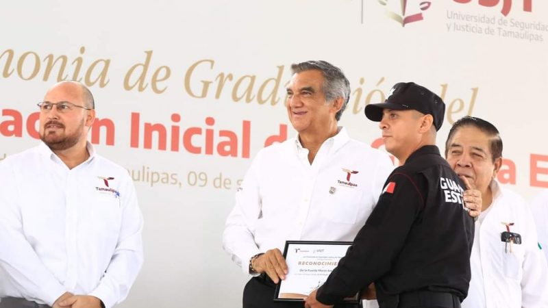 Gobernador Américo Villarreal Preside Graduación de Cadetes de la Guardia Estatal y Destaca Principios de Verdad y Honestidad