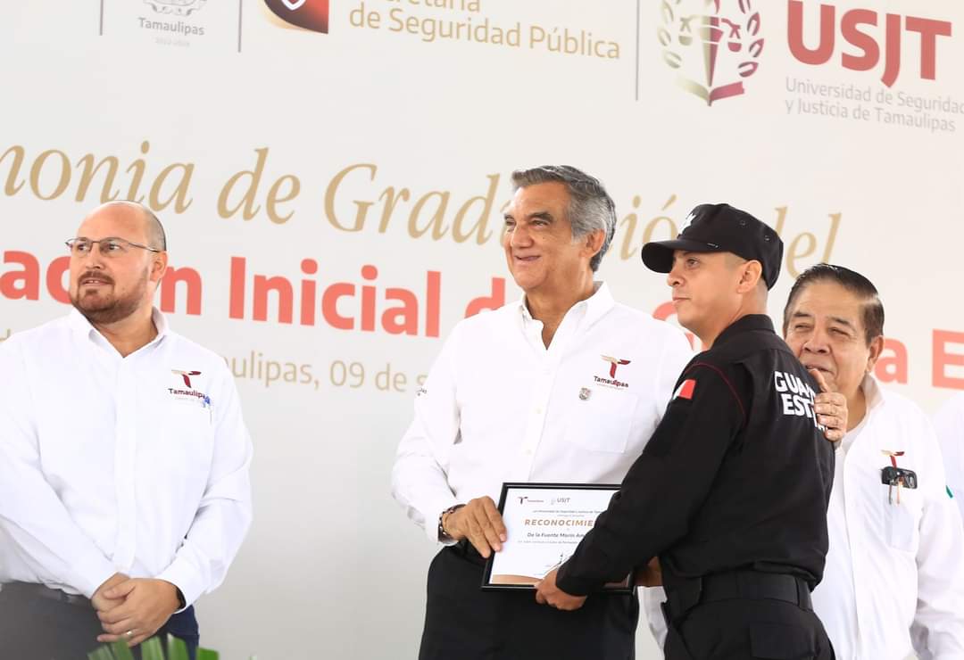 Gobernador Américo Villarreal Preside Graduación de Cadetes de la Guardia Estatal y Destaca Principios de Verdad y Honestidad
