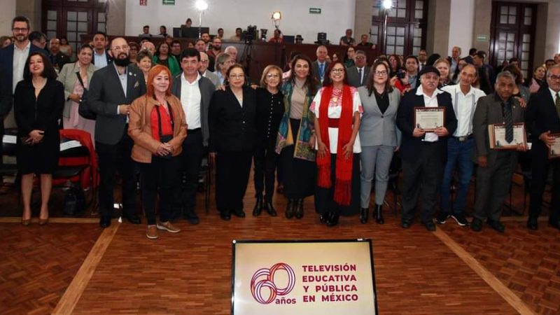 Celebran 60 años de la televisión educativa y pública en México en Los Pinos