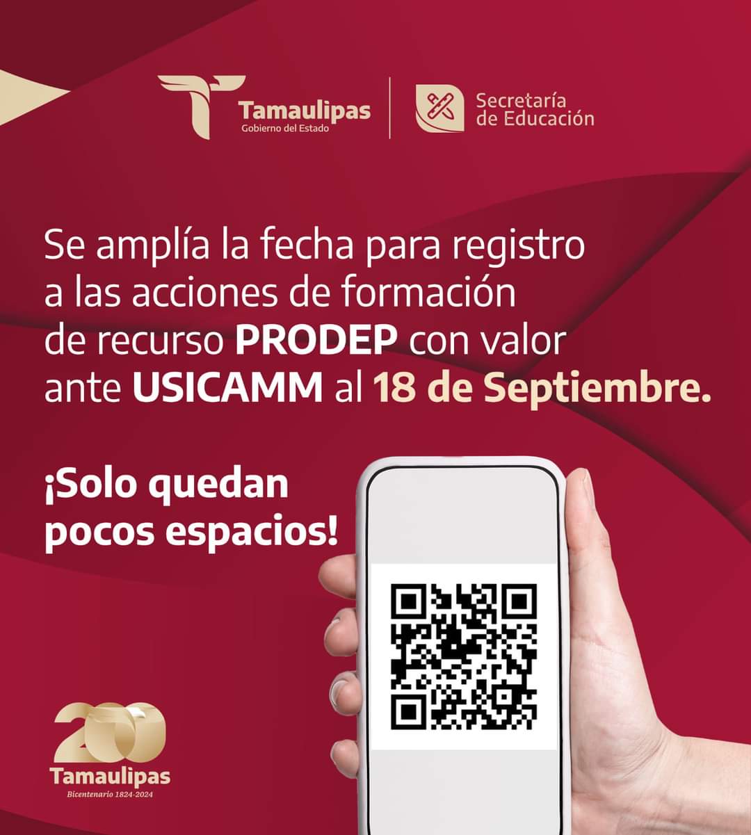 Amplían fecha de registro para la Estrategia Estatal de Formación Continua 2024 en Tamaulipas
