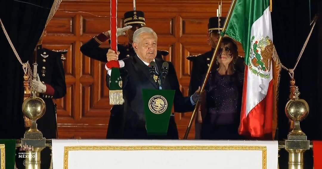 AMLO Da Último Grito de Independencia con Arenga a la Cuarta Transformación y Justicia