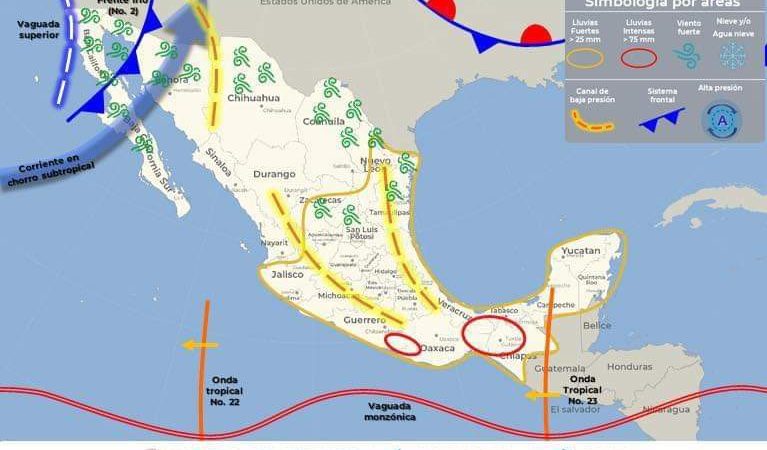 Frente Frío 2 Impactará a Varios Estados de México