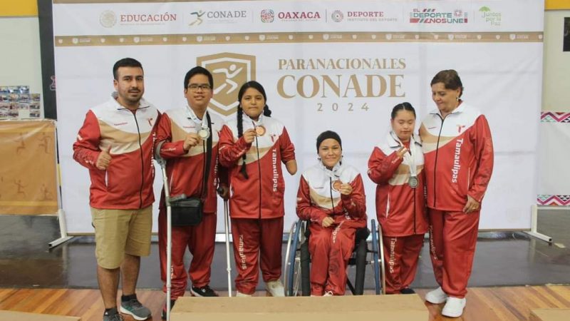 Atletas tamaulipecos brillan con cuatro medallas en Paranacionales CONADE 2024