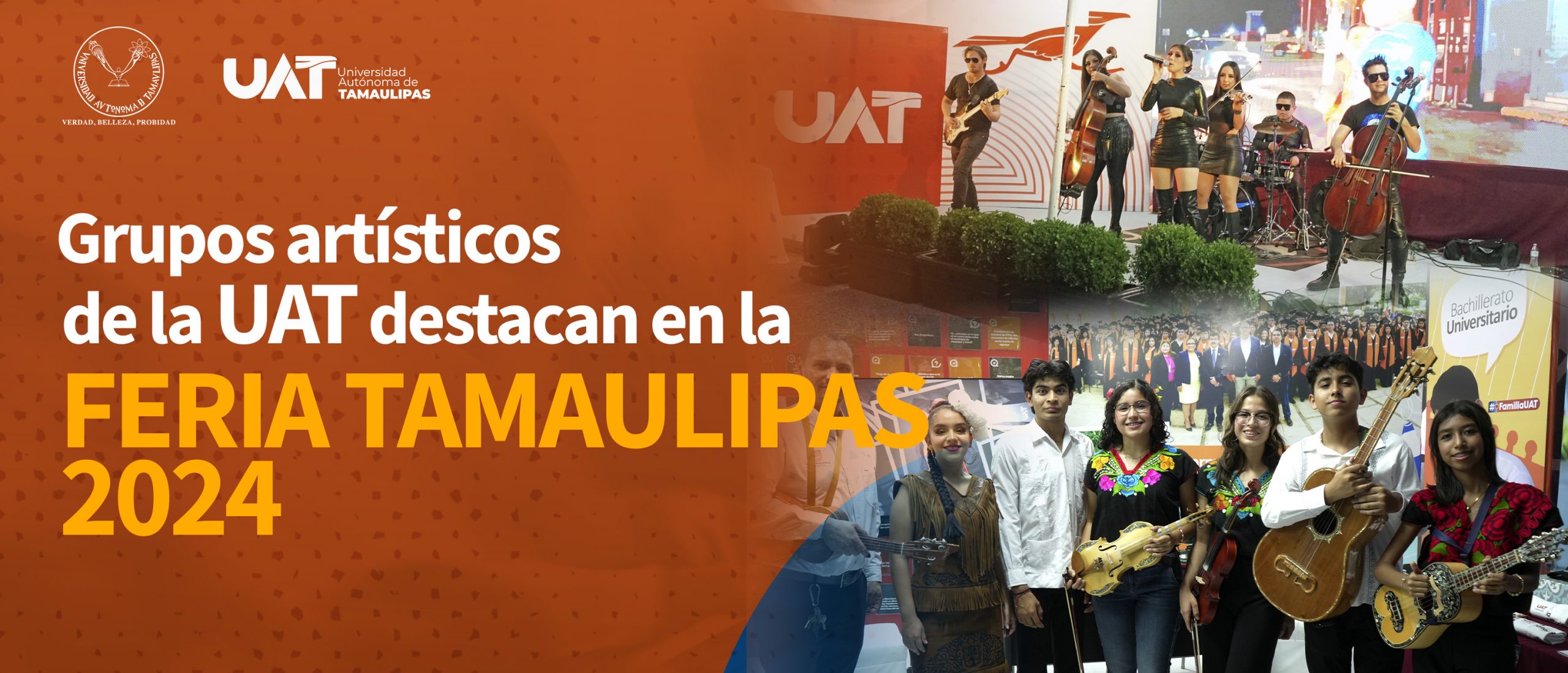 Grupos artísticos de la UAT destacan en la Feria Tamaulipas 2024
